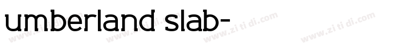 umberland slab字体转换